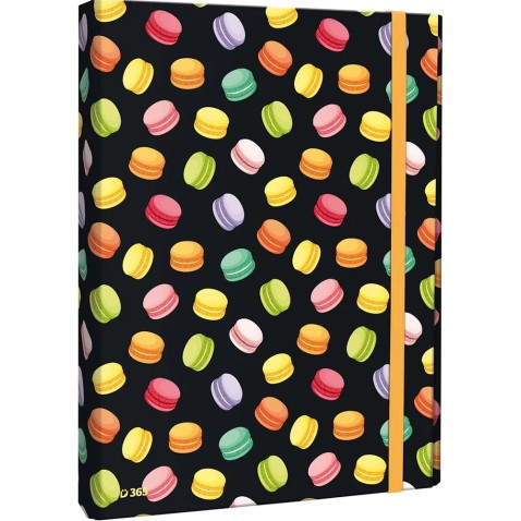 A4 Macarons füzetbox zárófüllel