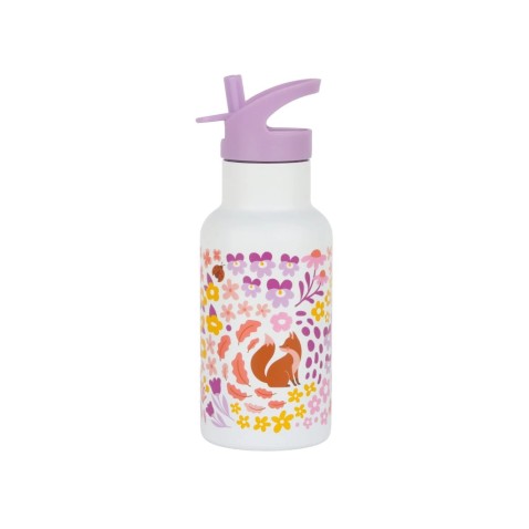 A Little Lovely Company - rozsdamentes acél kulacs, 350 ml - virágos zahrada