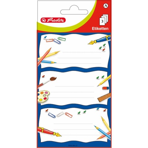 Herlitz névtáblák füzetekhez