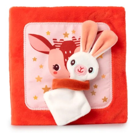 Lilliputiens - textil foglalkoztató könyv - Stella őzike és a szundikendője