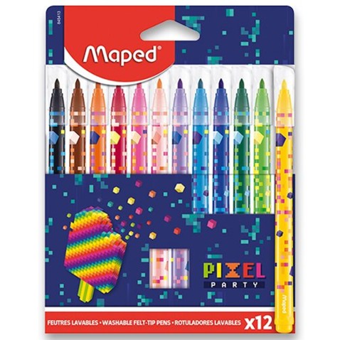 Maped háromszögletű vékony színes ceruza 12 darabos