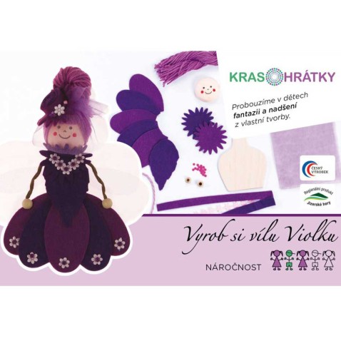 Krasohrátky kreatív készlet Violka tündér