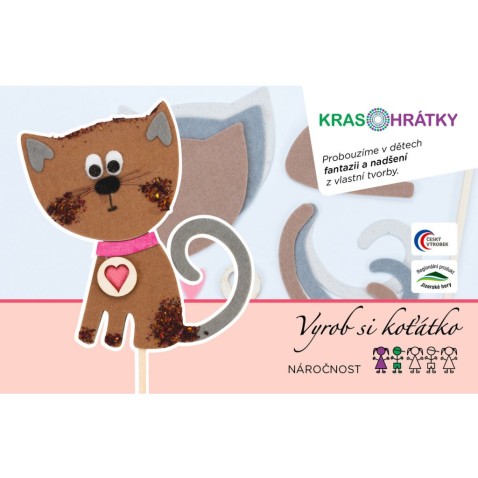 Krasohrátky kreatív készlet világos cica