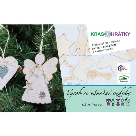 Krasohratky kreatív karácsonyfadísz szett