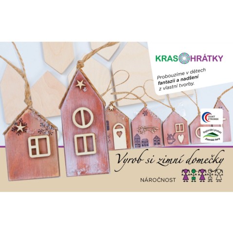 Krasohrátky kreatív készlet téli házak
