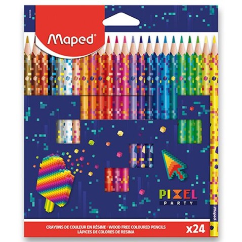 Maped háromszögletű vékony színes ceruza 12 darabos