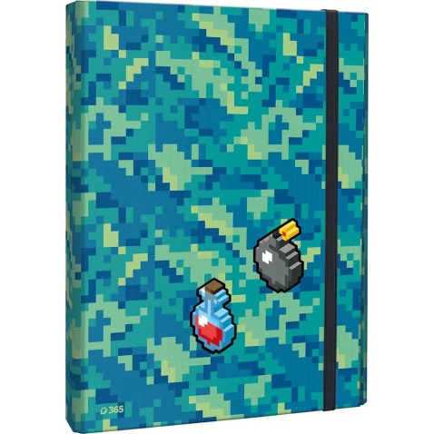 A4 Pixel Quest füzetbox zárófüllel