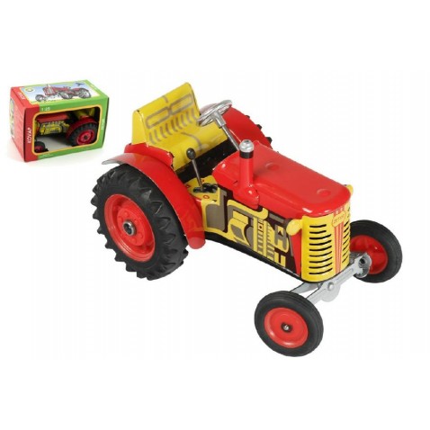 Traktor Zetor piros kulcsra Kovap 14 cm 1:25