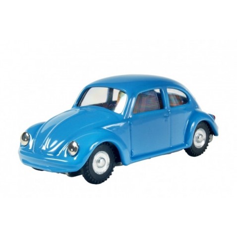 Autó VW bogár kulcson fém 11cm kék Kovap