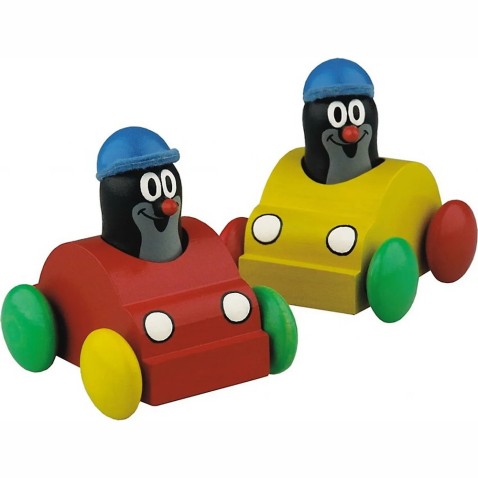 Sípoló autó Kisvakonddal - piros