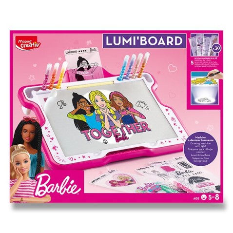 MAPED Creativ Barbie Lumi Board mágneses tábla szett