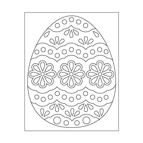 Homokfestés sablon - Húsvéti tojás