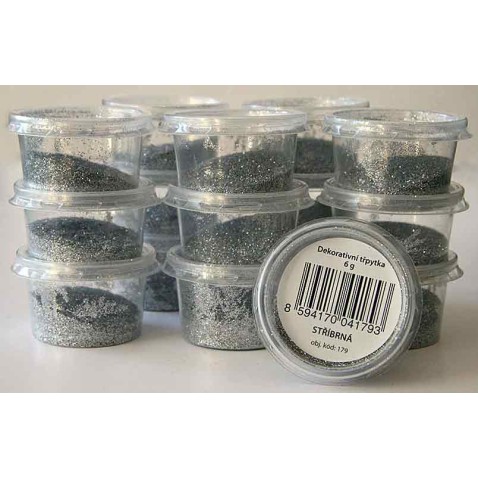 Ezüst glitter 6 g