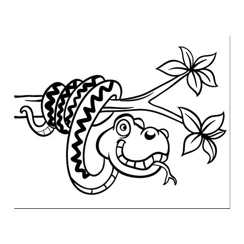 Homokfestés sablon - Kígyó