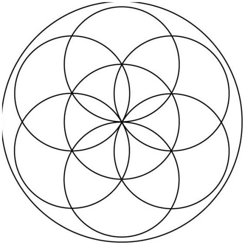 Homokfestés sablon Mandala Z