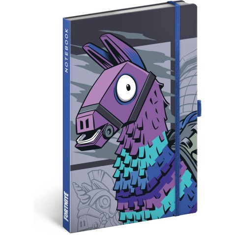 NOTIQUE Fortnite – Llama vonalas jegyzetfüzet, 13 × 21 cm