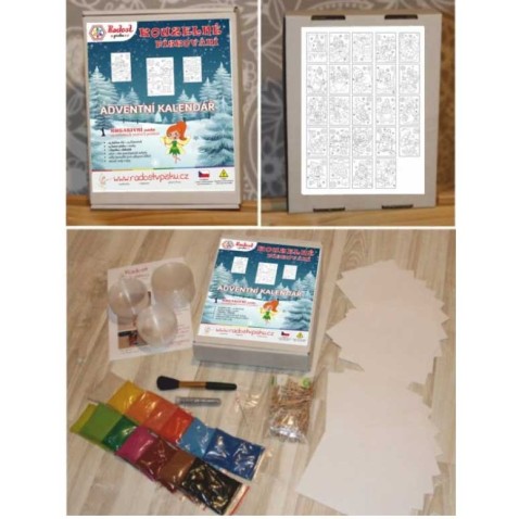 Homokfestés adventi naptár