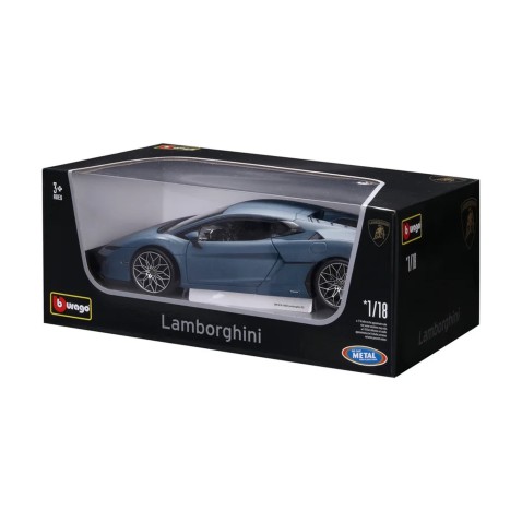 Bburago - HOBBY autómodell, Lamborghini Temerario, kék, 1:18