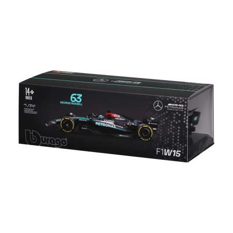 Bburago - RACE F1, Mercedes-AMG Petronas W15 .2024, 63 George Russell, 1:24