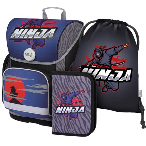 BAAGL iskolai szett Ergo Ninja iskolatáska