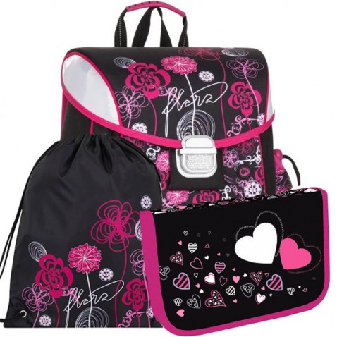 Iskolai hátizsák Bagmaster LIM 8 A 3 darabos szett