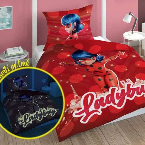 Világító Katicabogár red világító ágyneműhuzat