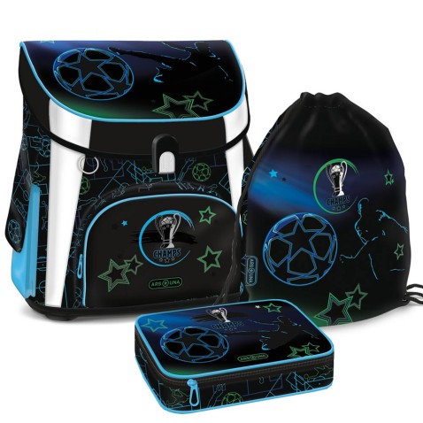 Champs magnetic iskolatáska elsősöknek, 3 darabos szett