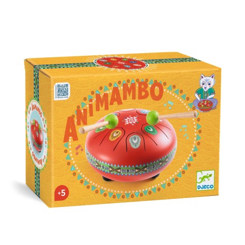 Fém dob - Animambo - piros