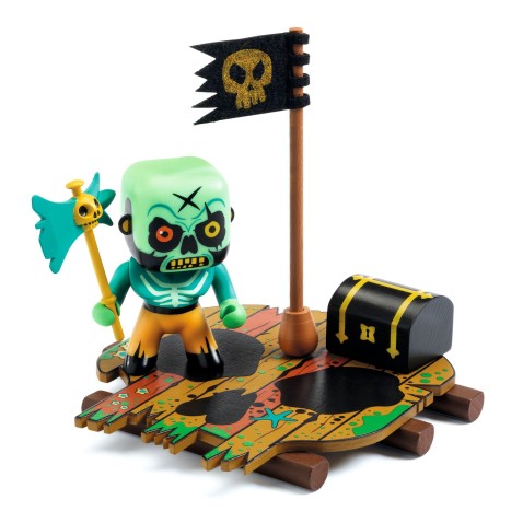 Arty Toys - Kalóz Skull tutajjal és ládával