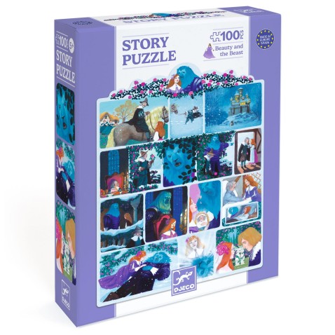 Mesés puzzle - A szépség és a szörnyeteg - 100 db