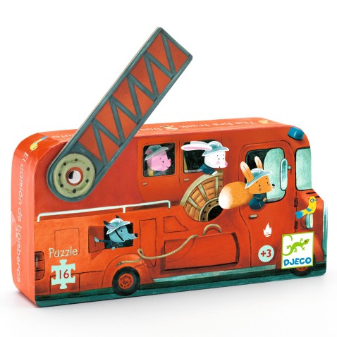 Puzzle - Tűzoltóautó - 16 db