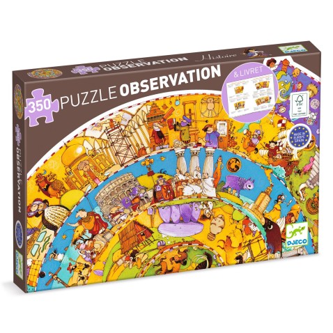 Vyhledávací puzzle s plakátem - Historie - 350 ks