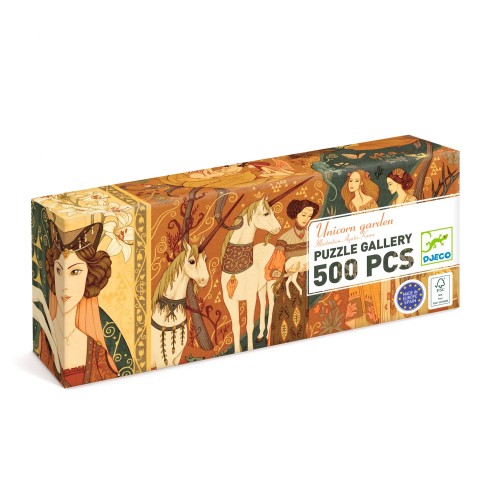 Puzzle - Unikornisok kertje - 500 darabos