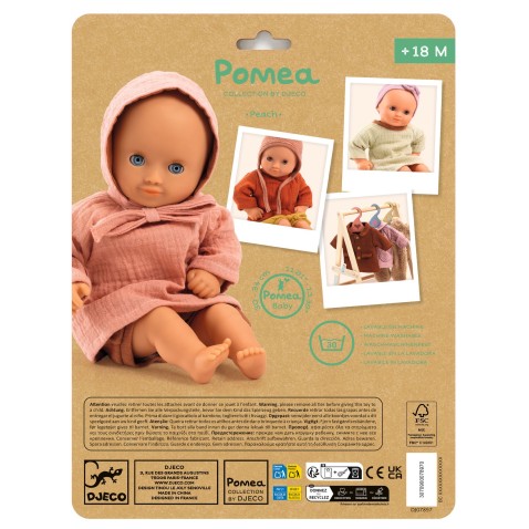 Baby Pomea - rózsaszín ingecske és rövidnadrág babákhoz