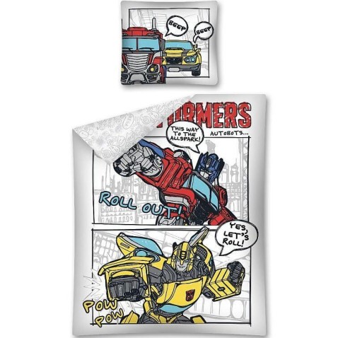 Transformers komiks ágyneműhuzat 140/200, 70/80