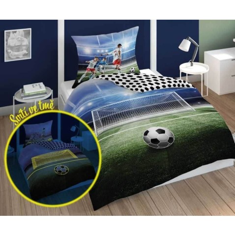 Futballkapu ágyneműhuzat világító hatással 140/200, 70/80,