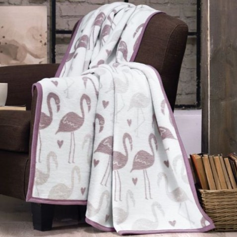 Pléd Matějovský Dark Flamingo