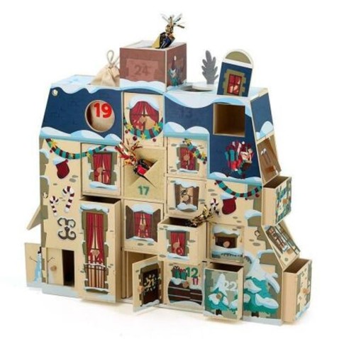 Fa adventi naptár Házikó megtöltésre