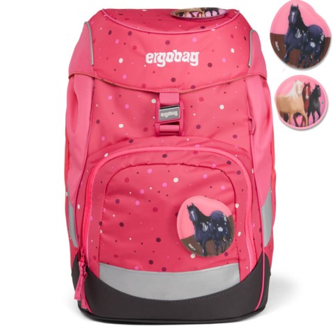 Ergobag prime Pink confetti iskolai hátizsák
