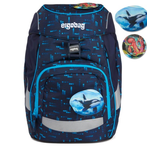 Ergobag prime Fluo kék iskolai hátizsák