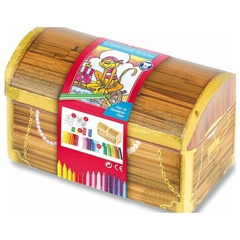 Faber-Castell Filc készlet 33db-os FABER Connector+kiegészítők Kincsesláda tárolóban