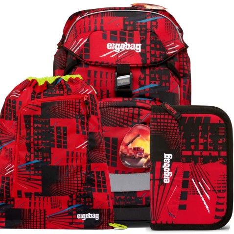 Iskolatáska szett Ergobag prime Fire