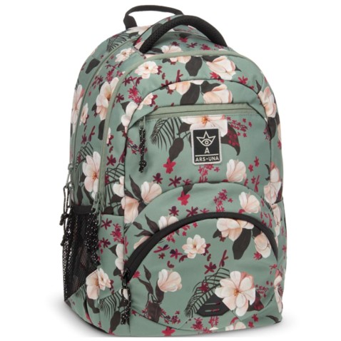 ArsUna Flowery Green ergonomikus hátizsák