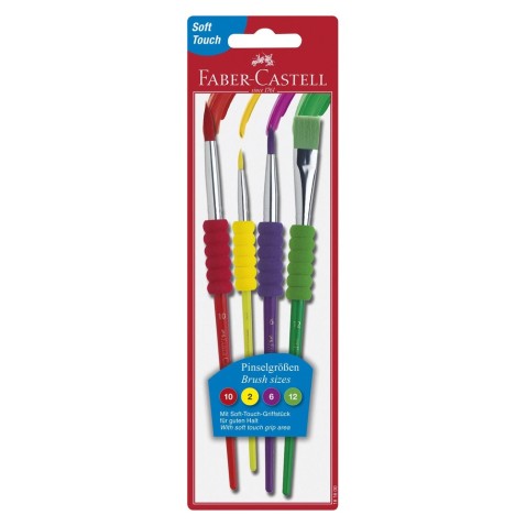 Faber-Castell Soft Touch ecsetek – 4 db