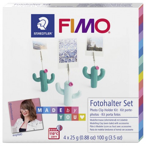 FIMO Soft készlet DIY Kaktus égethető gyurma fényképtartó