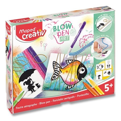 Maped Creativ Blowpen Pop Art fújható filctoll készlet 24 db.