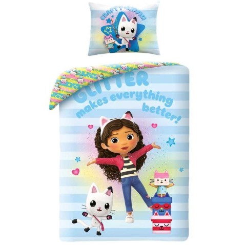 Gabby's dollhouse glitter gyerek ágyneműhuzat