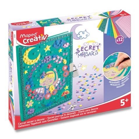 Maped Creativ Secret Mosaics Secret Diary készlet – titkos napló