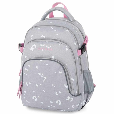 OXY SCOOLER Grey geometric iskolatáska