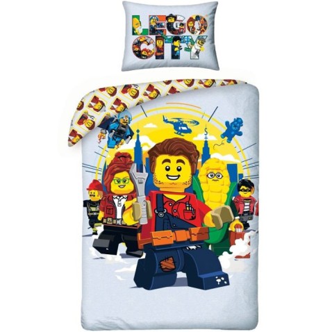 Lego City grey ágyneműhuzat